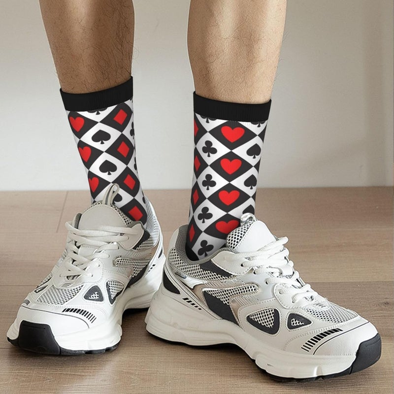 Poream Novelty Funny Crew Socks, Cool Breathable Dress Socks Gift For Men Women - Image 2